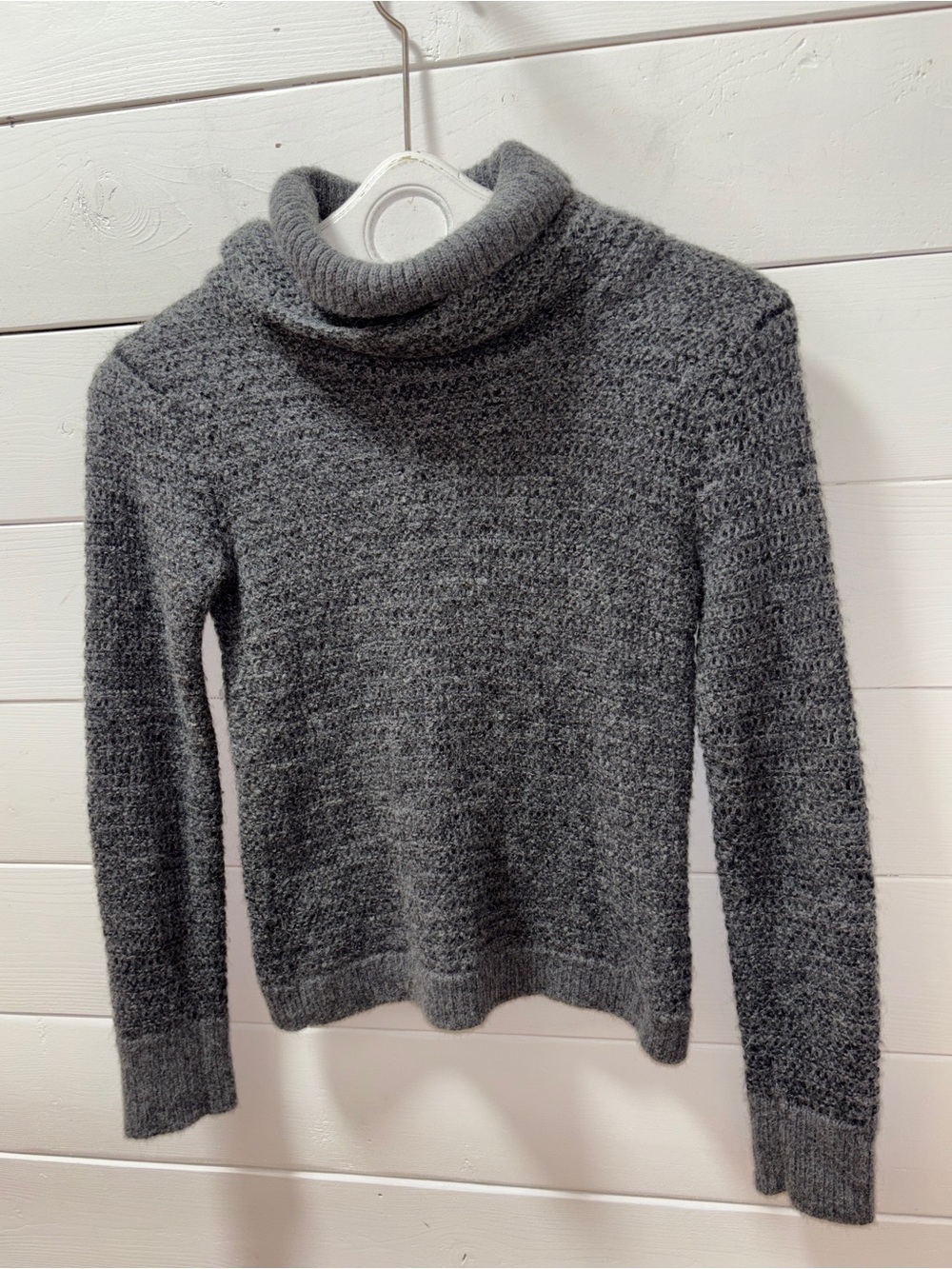 Anntarah Baby Alpaca & Organic Cotton Turtleneck Sweater – Size S - Picture 4 of 10